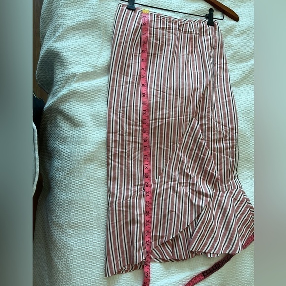 Ted Baker Corn Layered Striped Ruffle Hem Midi Pencil Skirt NWT - Picture 11 of 16